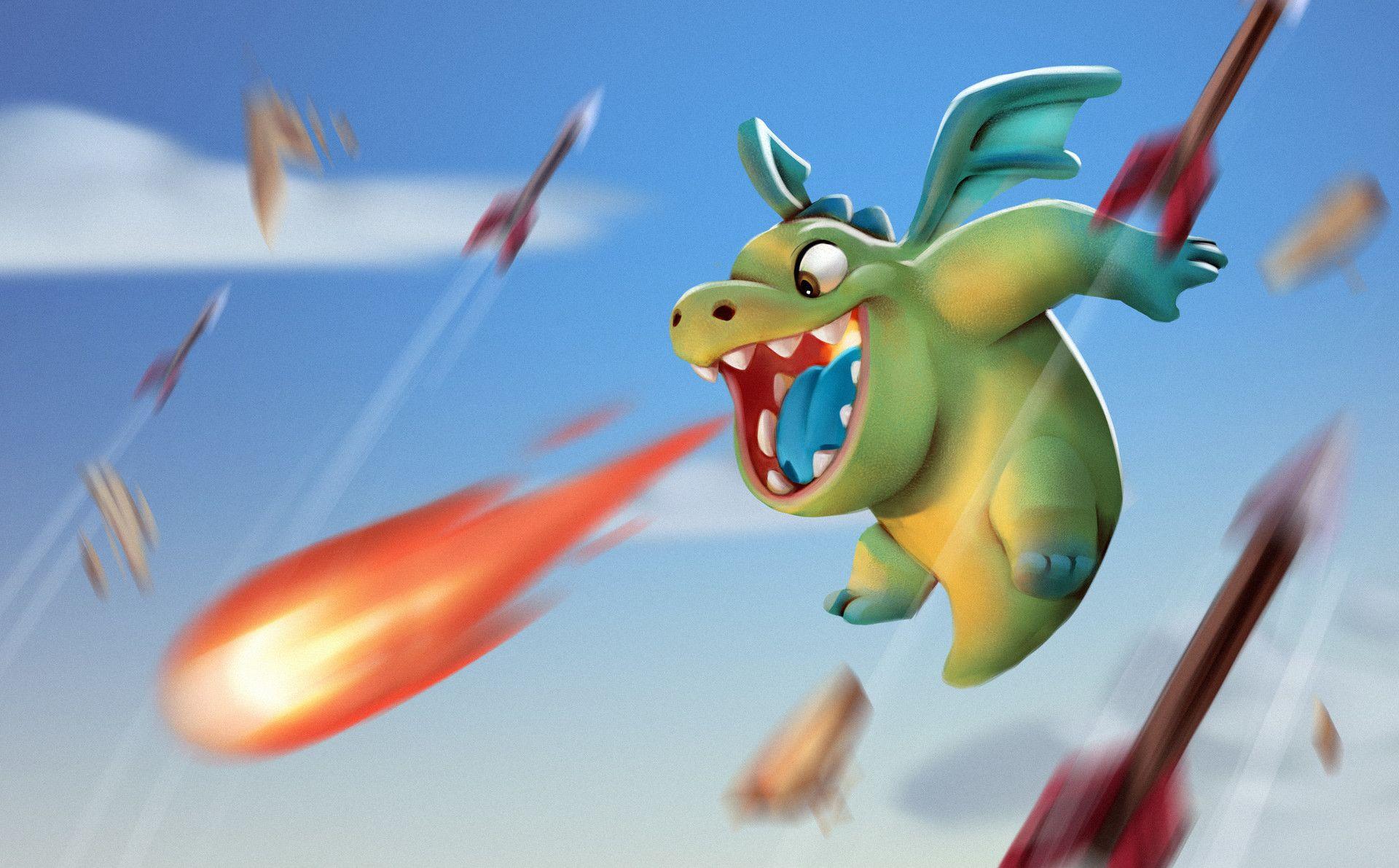 Clash Of Clans Dragon Wallpapers Top Free Clash Of Clans Dragon Backgrounds Wallpaperaccess