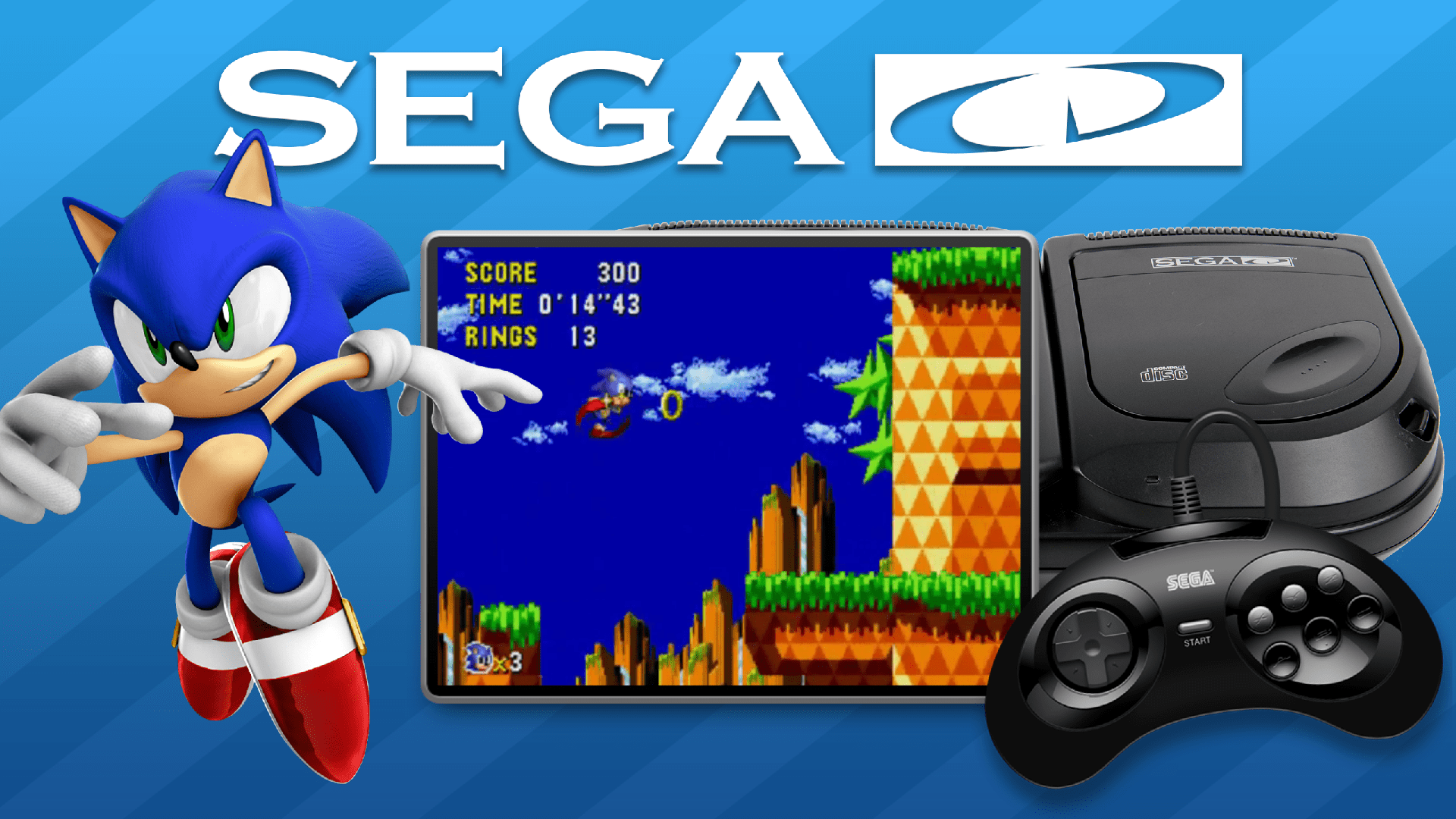 1920x1080 Sega CD Menu (16:9ST) Menu Themes