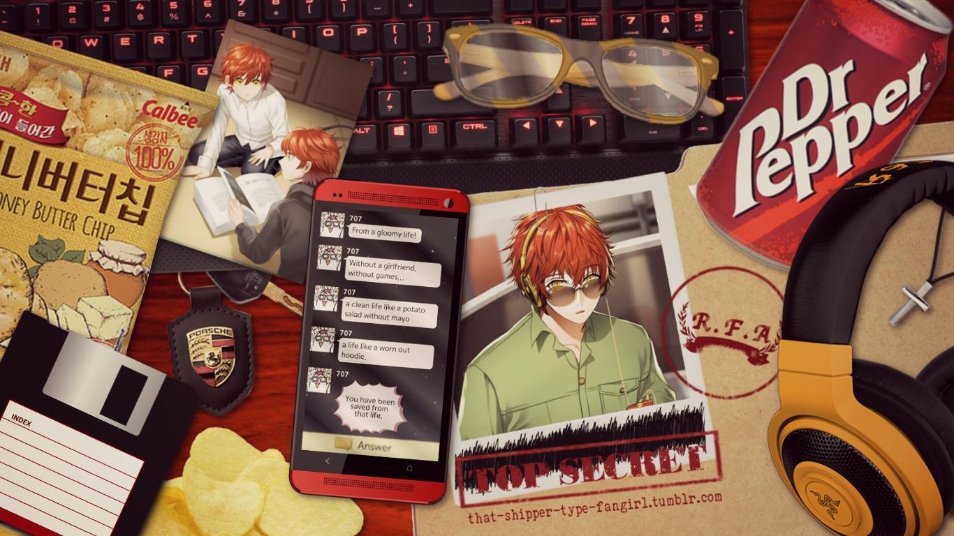 1366x768 707 Mystic Messenger Wallpaper
