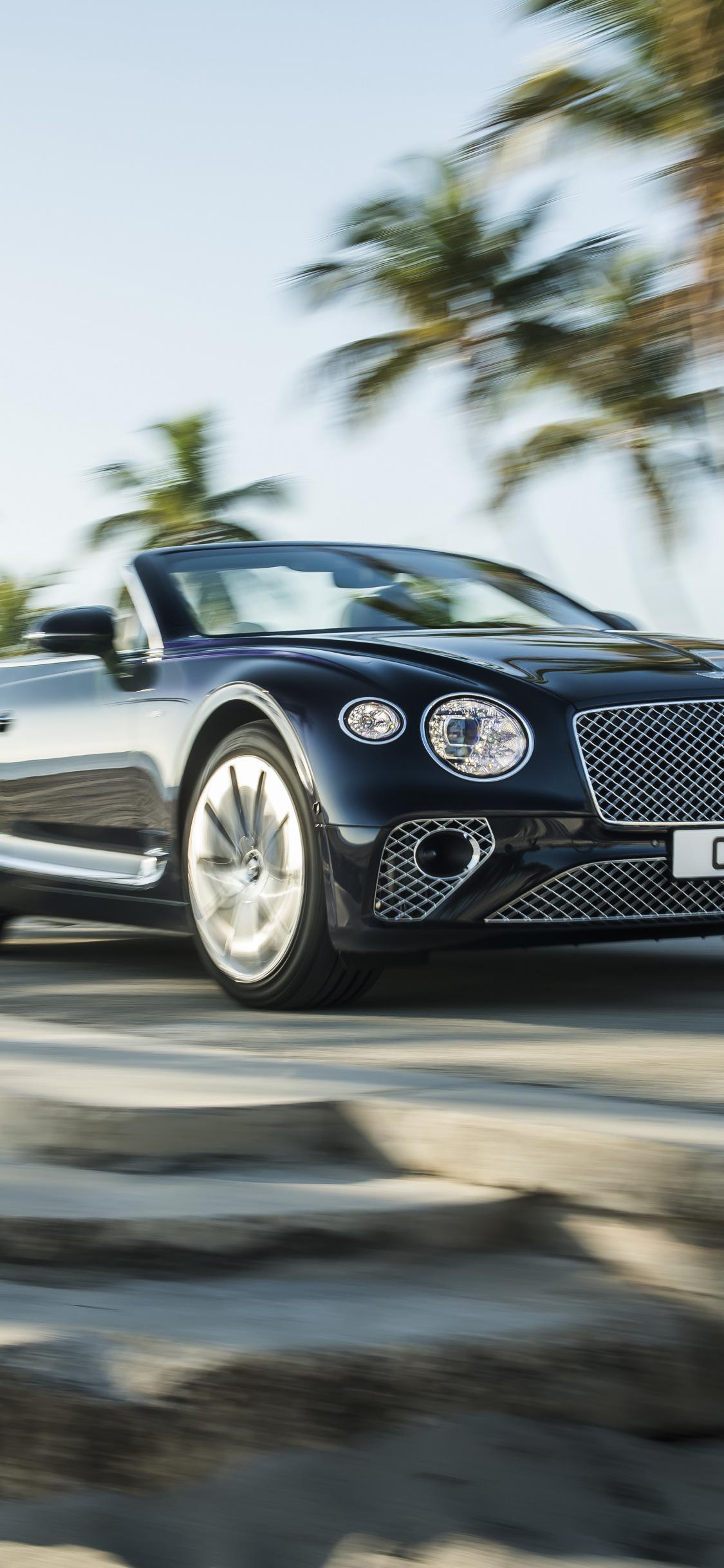 1125x2436 Black Bentley Continental GT, motion blur, 2019 wallpaper, 8256x HD image, picture, 3130e295