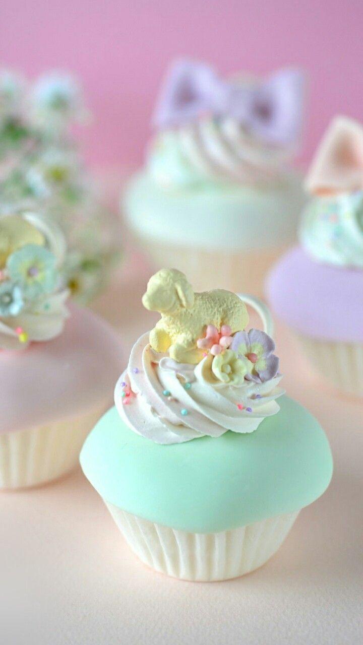 720x1280 Green CuPCake Wallpaper
