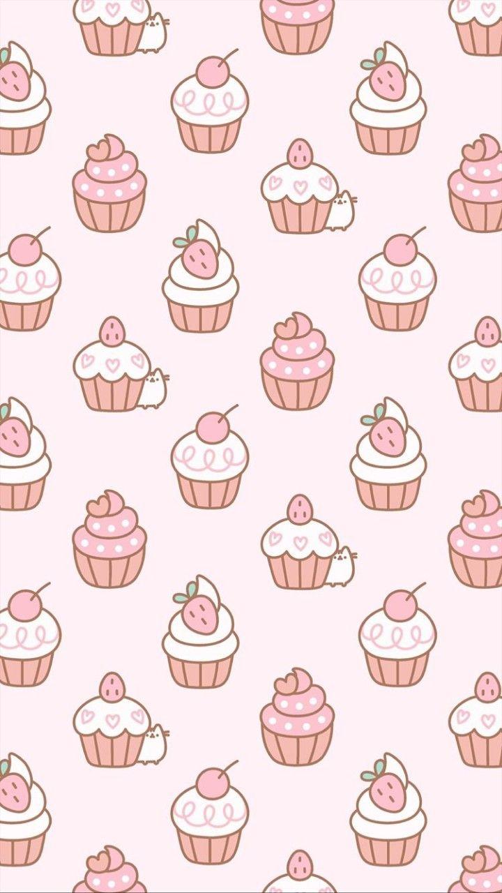 720x1280 Pusheen cupcake. Cute pastel wallpaper, Wallpaper iphone cute, Cute wallpaper