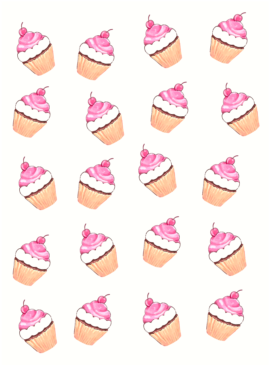 952x1280 Download free photo of Little cake, soft, pastel, background, drawing