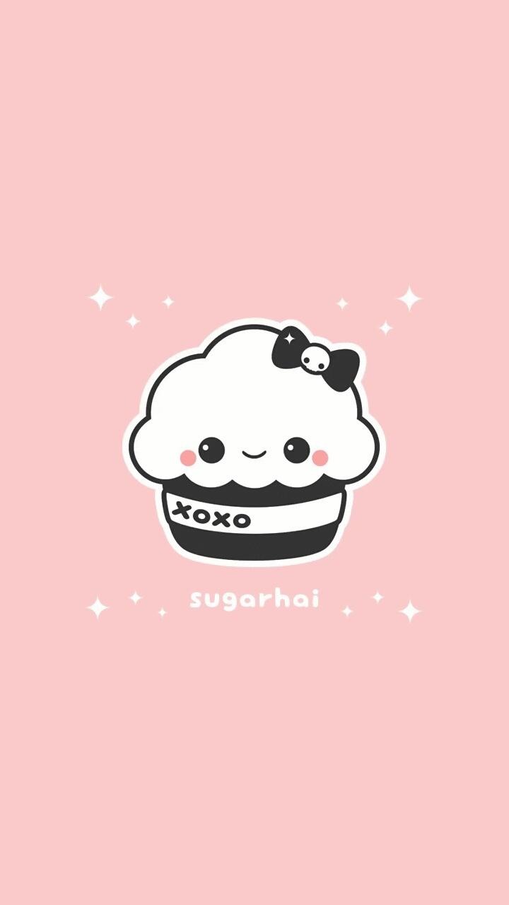 720x1280 Kawaii Cupcake Wallpaper