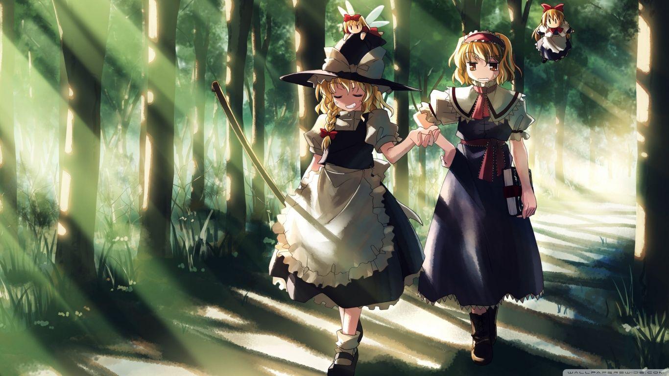 1366x768 Anime Wizard Girl ❤ 4K HD Desktop Wallpaper for 4K Ultra HD TV