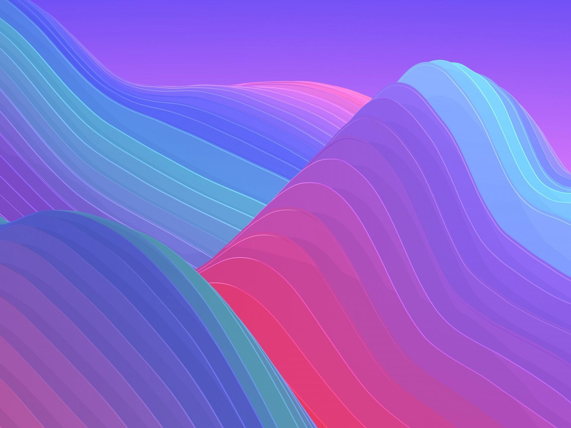 1920x1440 Wallpaper 4k Colorful Abstract Shapes Wallpaper