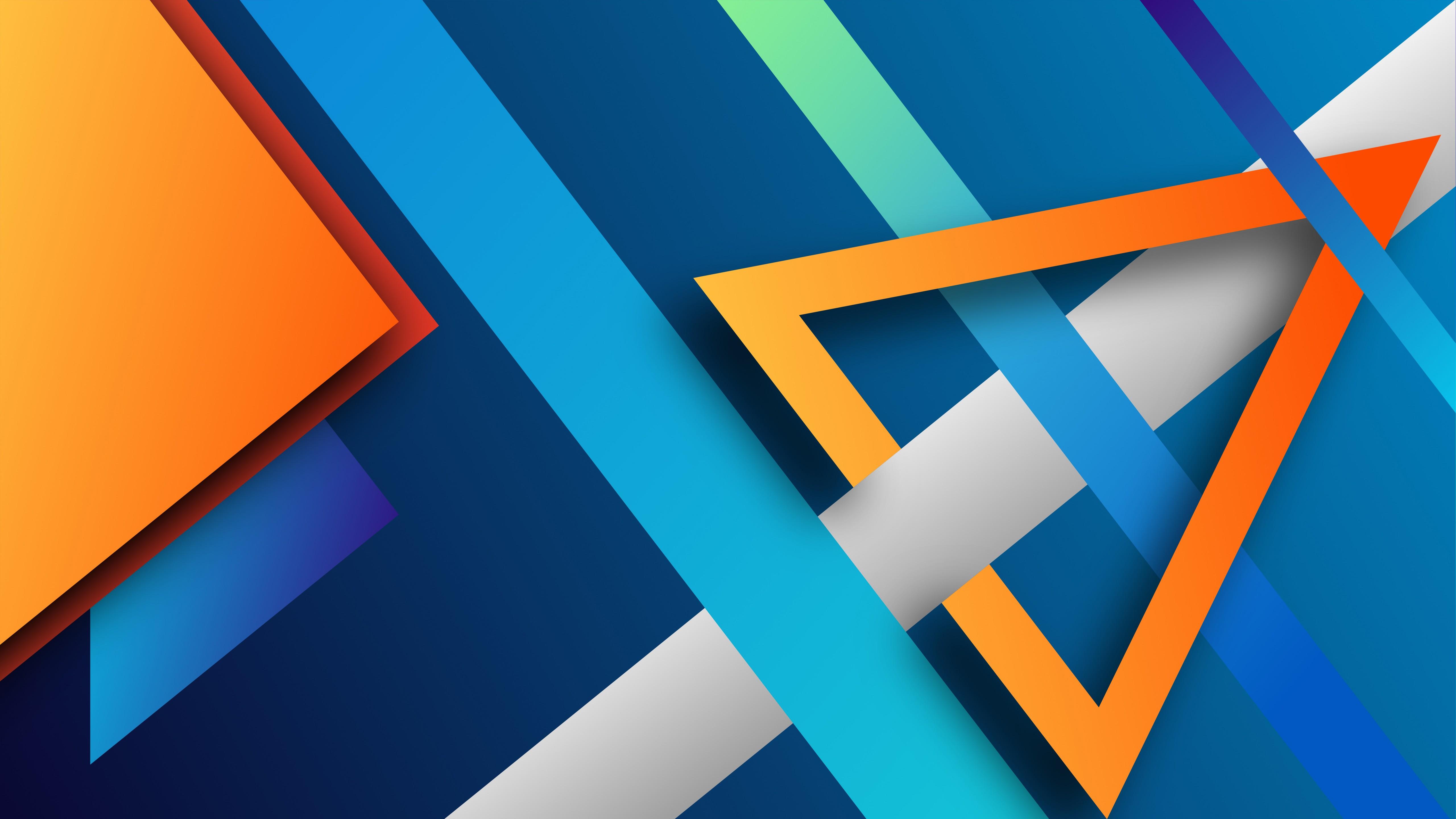 5120x2880 Colorful Geometry Shapes 4K 8K HD Abstract Wallpaper