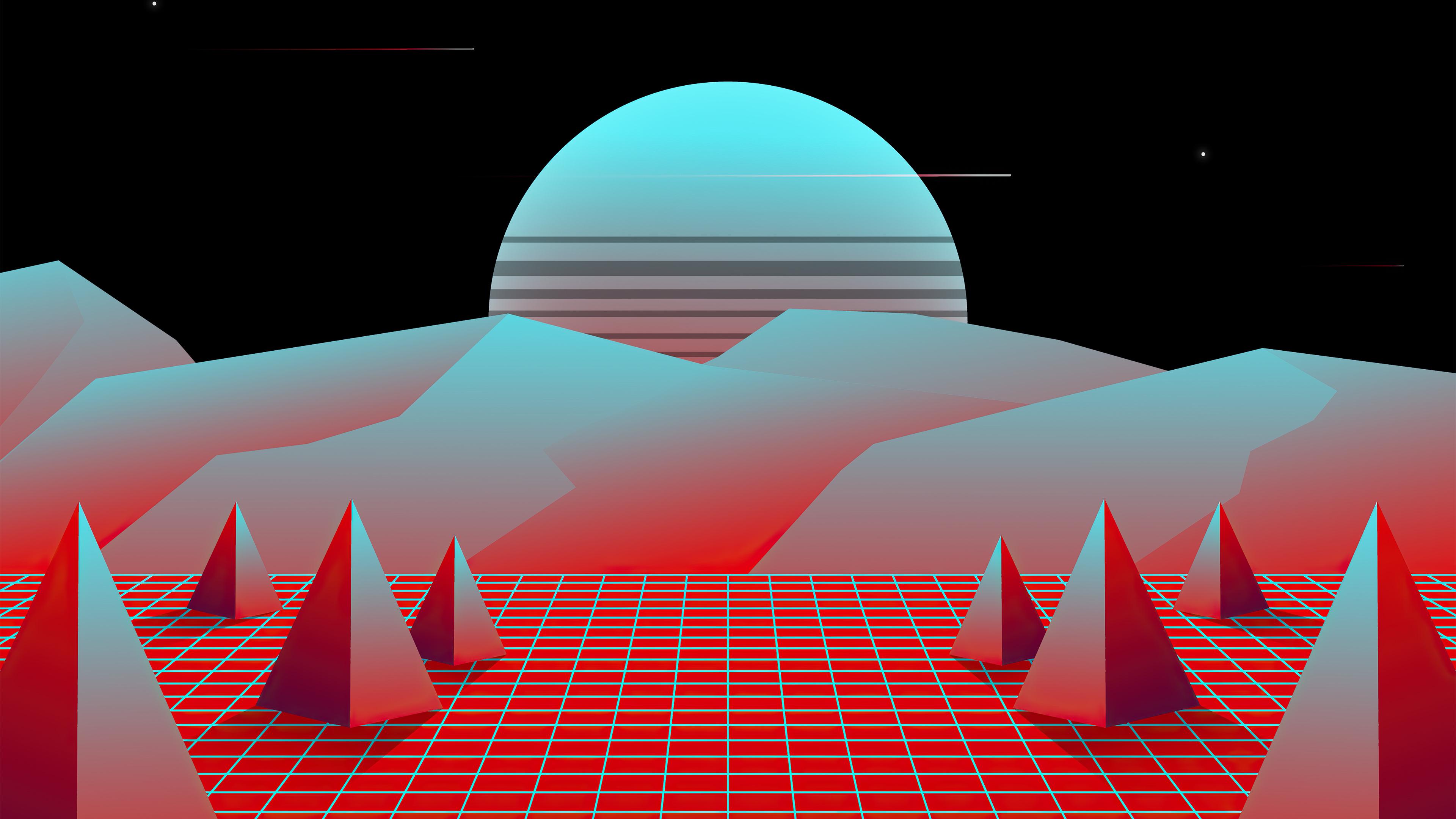 3840x2160 Wallpaper 4k Wave Synth Style 4k Wallpaper