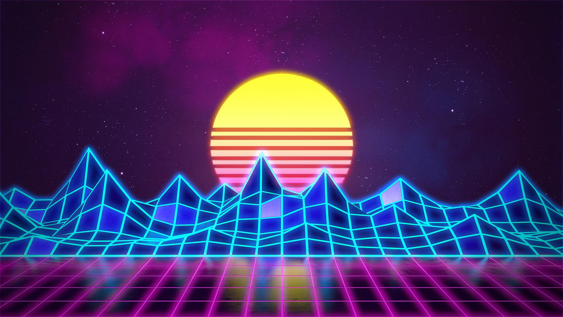 1920x1080 Synth Wave Wallpaper