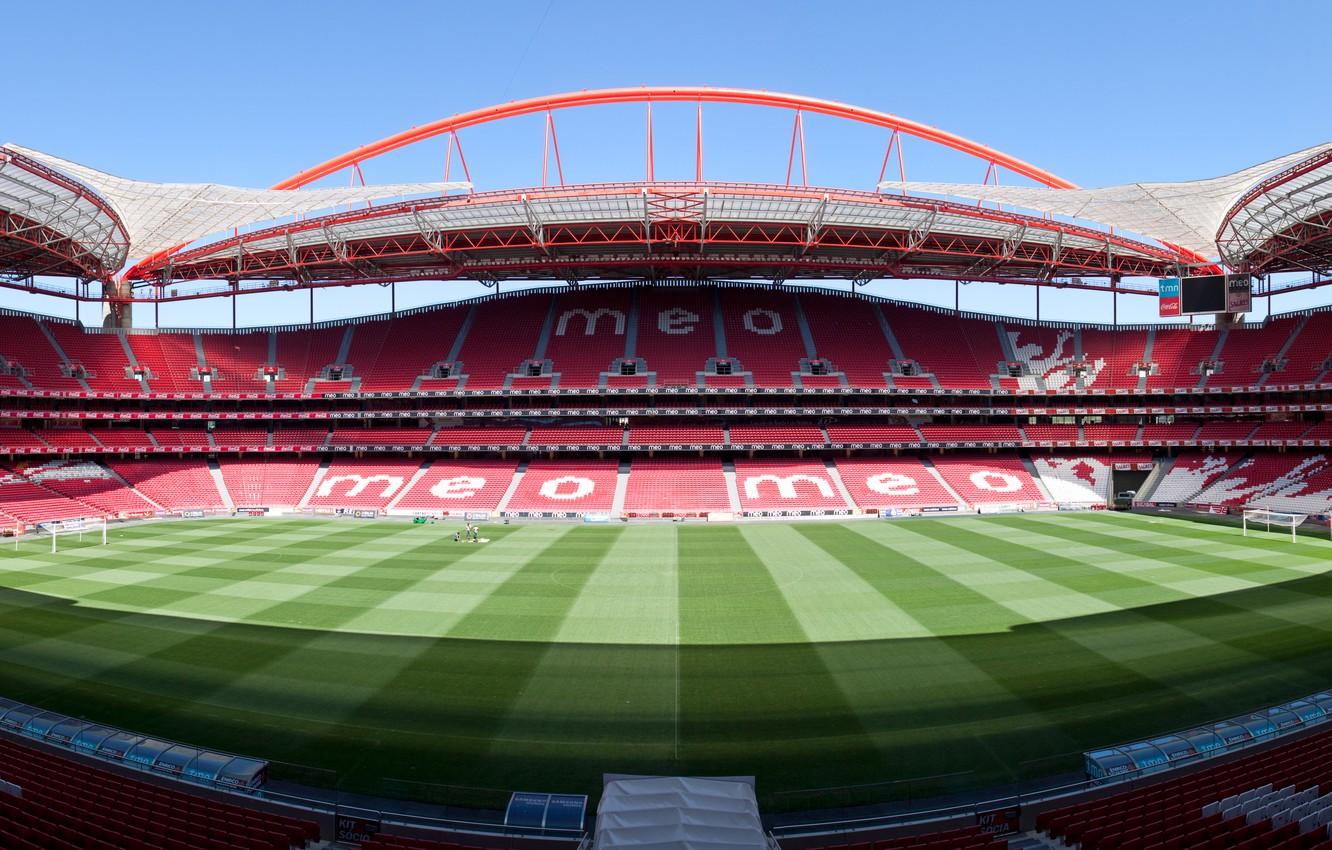 1332x850 Wallpaper Photo, Field, The city, Grass, Panorama, Portugal, Stadium, Stadium, Lawn, Estádio da Luz, The stadium of Light, Tribune, Lisbon, Lisboa, Portugal image for desktop, section спорт