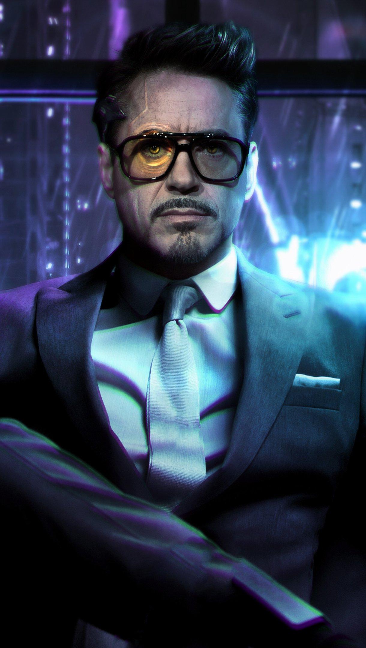 1220x2160 Cyberpunk Tony Stark Fanart Wallpaper 4k Ultra HD