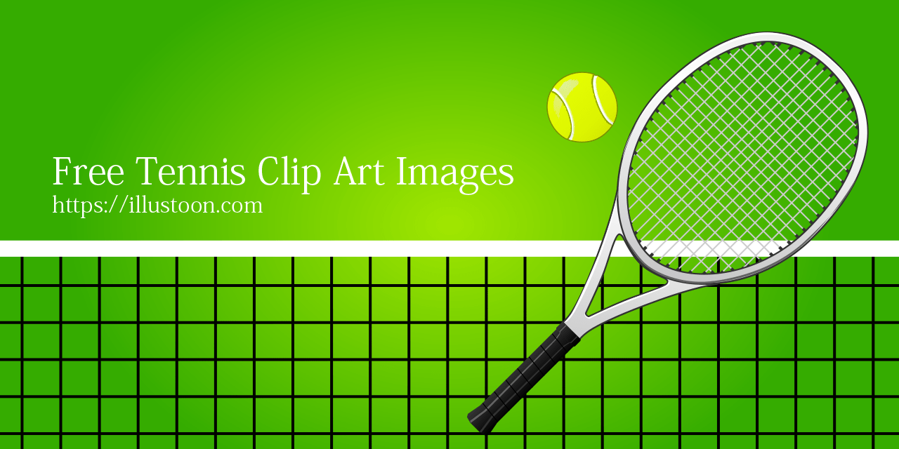 1280x640 Free Tennis Clip Art Image｜Illustoon