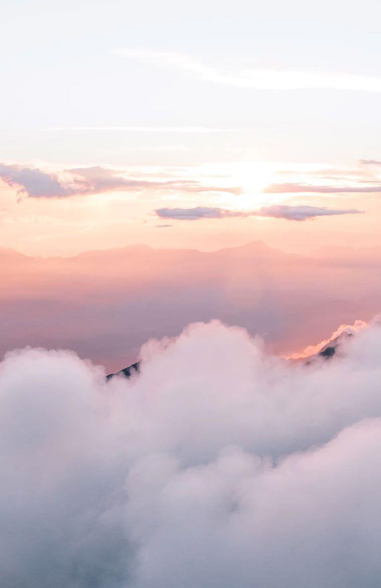 757x1169 Stunning Sunset Clouds Wallpaper
