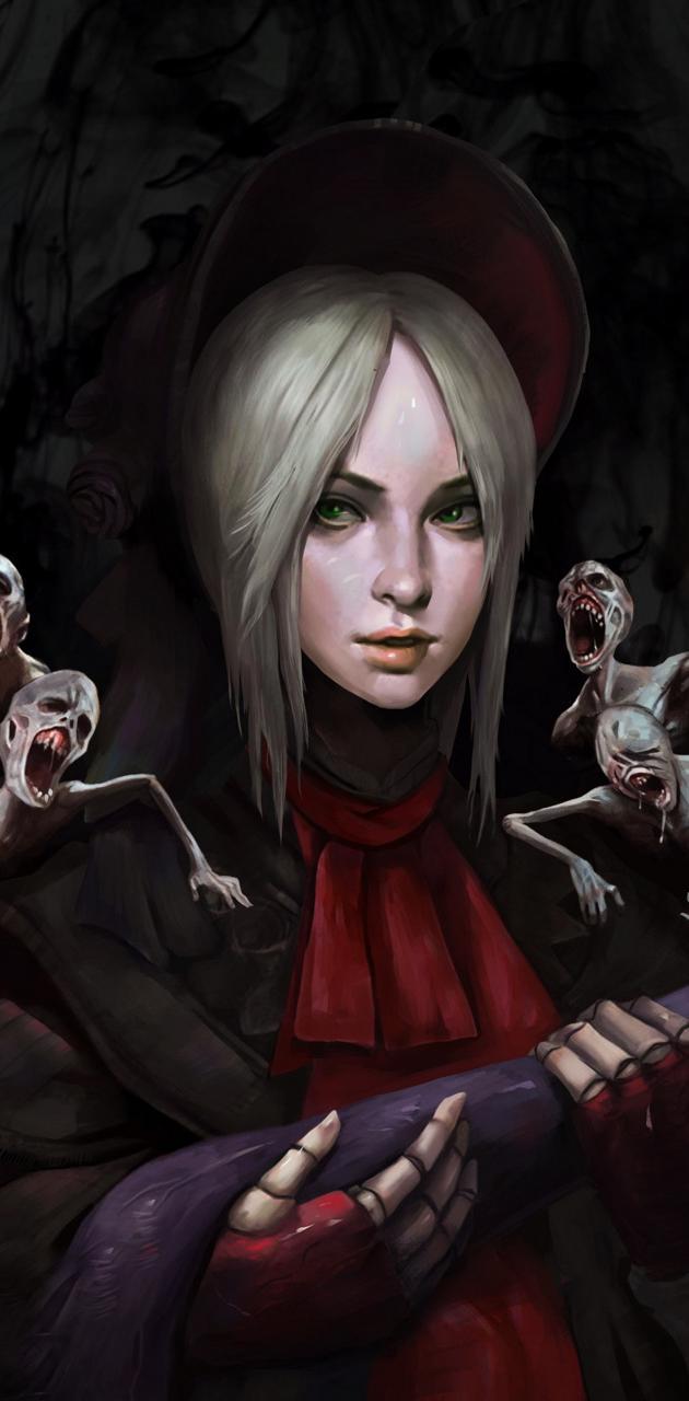 630x1280 Bloodborne Doll wallpaper