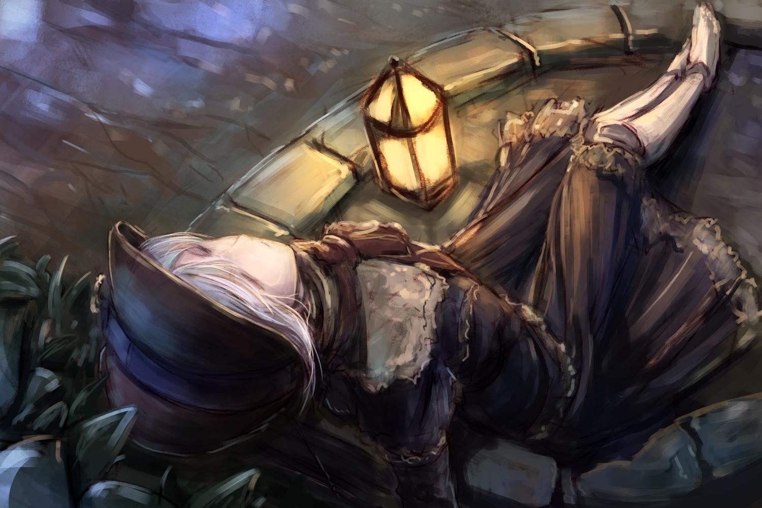 1500x1000 Bloodborne Goth Loli Hat Lolita Fashion Night Sketch Tenmaso The Doll. Konachan.com.com Anime Wallpaper