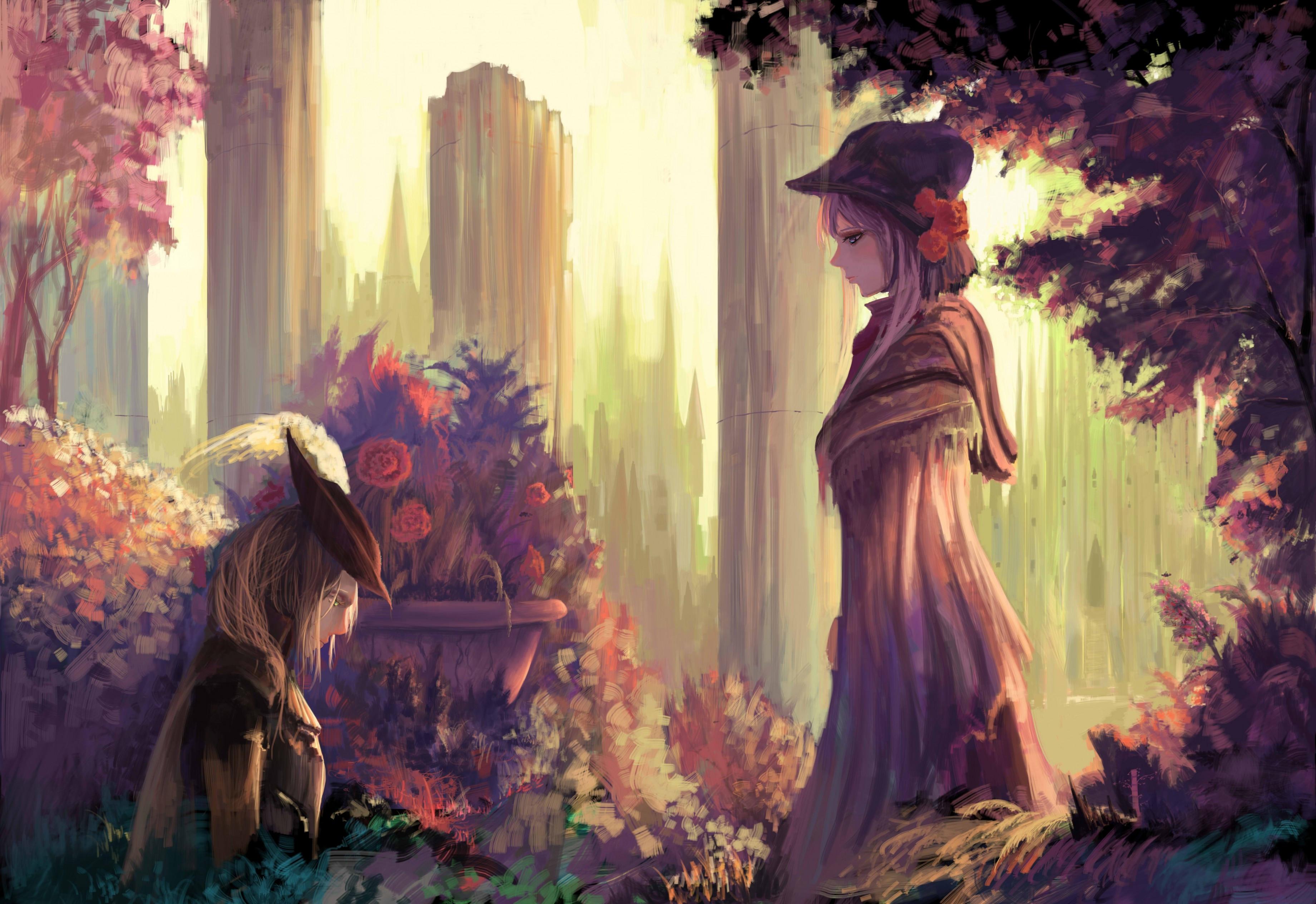 3680x2528 Download 3680x2528 The Hunter, Bloodborne, Doll, Anime Style, Profile View, Games Wallpaper