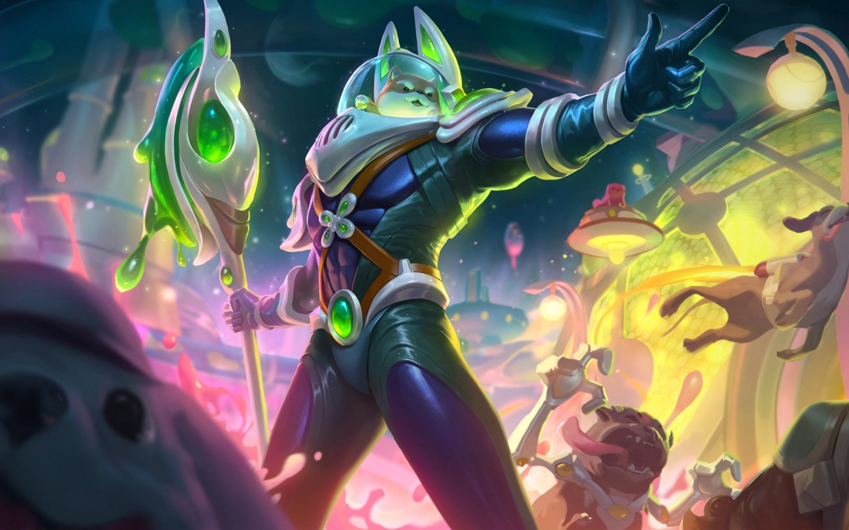 2880x1800 Download 2880x1800 League Of Legends, Nasus, Moba Games, Concept Art Wallpaper for MacBook Pro 15 inch