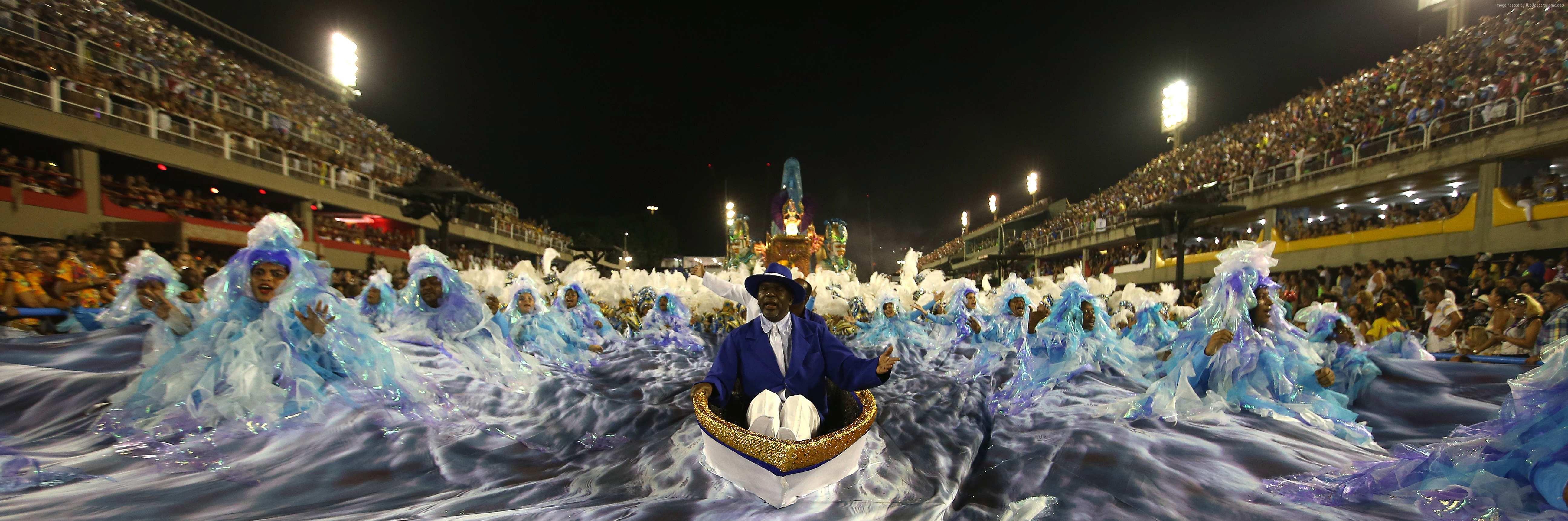5184x1724 Rio Carnival HD wallpaper, Background