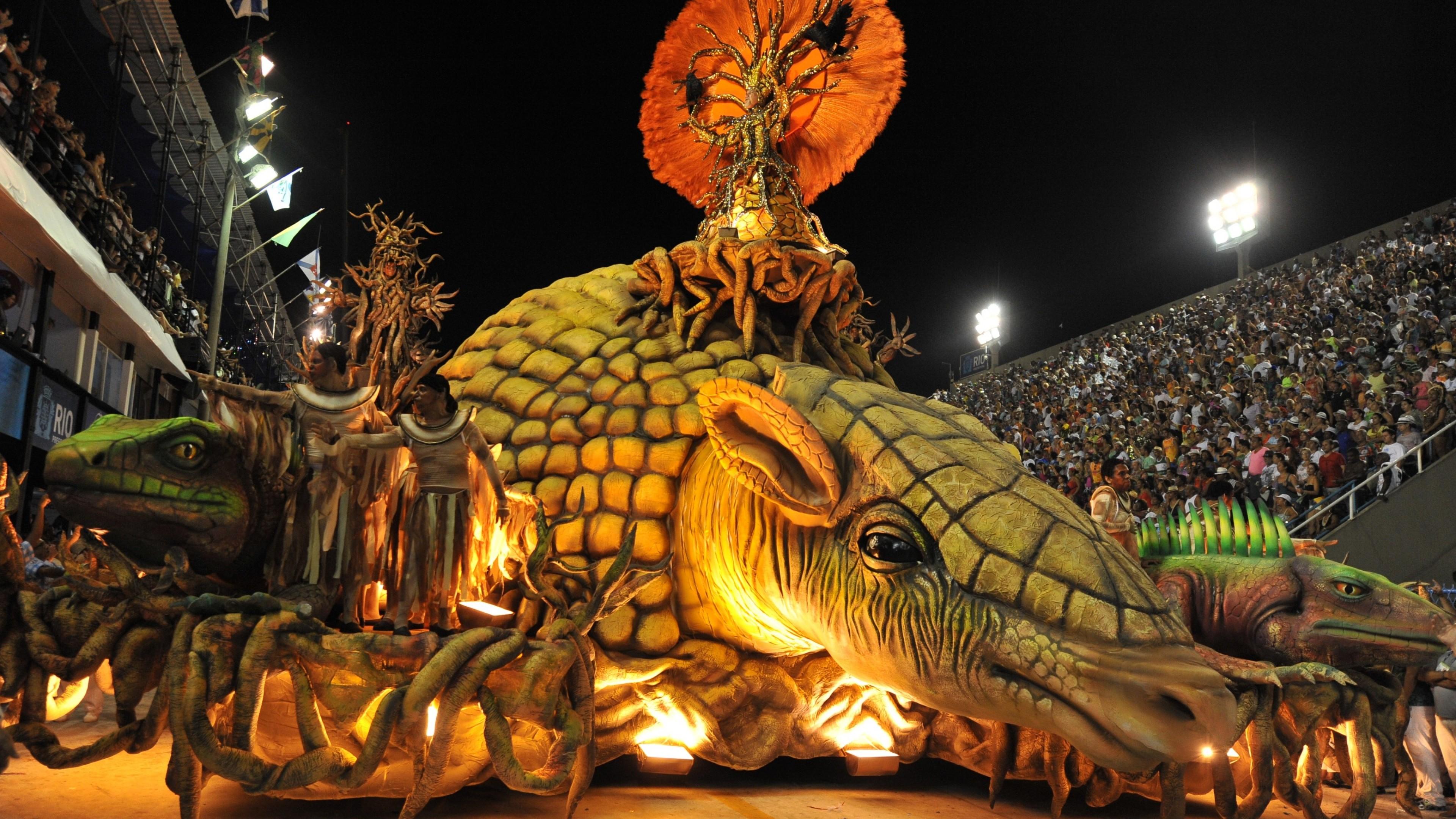 3840x2160 Wallpaper Rio Carnival, Rio de Janeiro, Brazil, wings, Holidays
