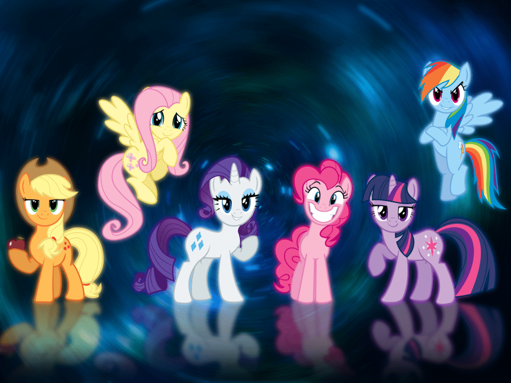 1024x768 My Little Pony Mane 6 Wallpaper. My little pony wallpaper, My little pony Little pony