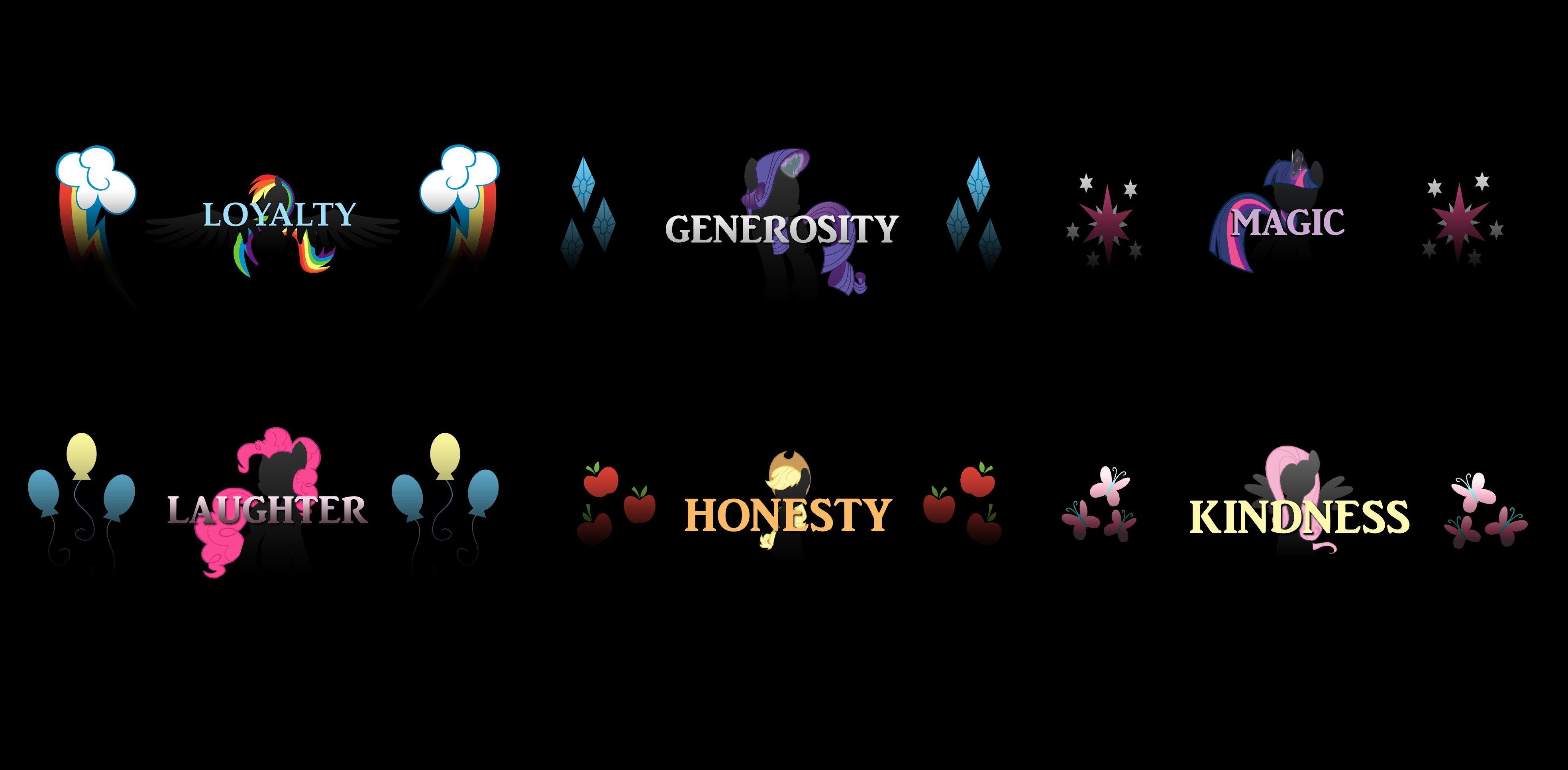 3935x1934 Mane 6 Combined Wallpaper