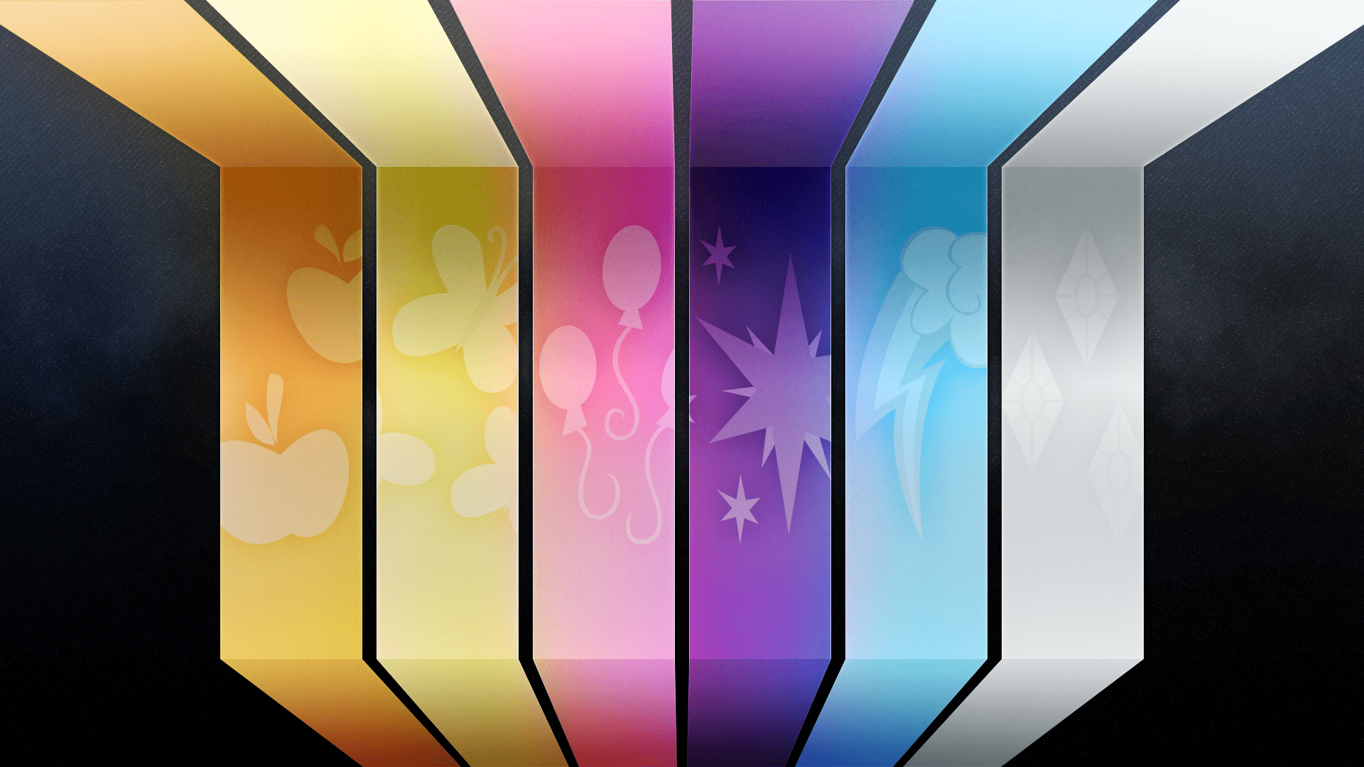 1920x1080 MLP Mane Six Wallpaper by Bardiel83 and GuruGrendo. My Little Pony. My Little Wallpaper are Magic