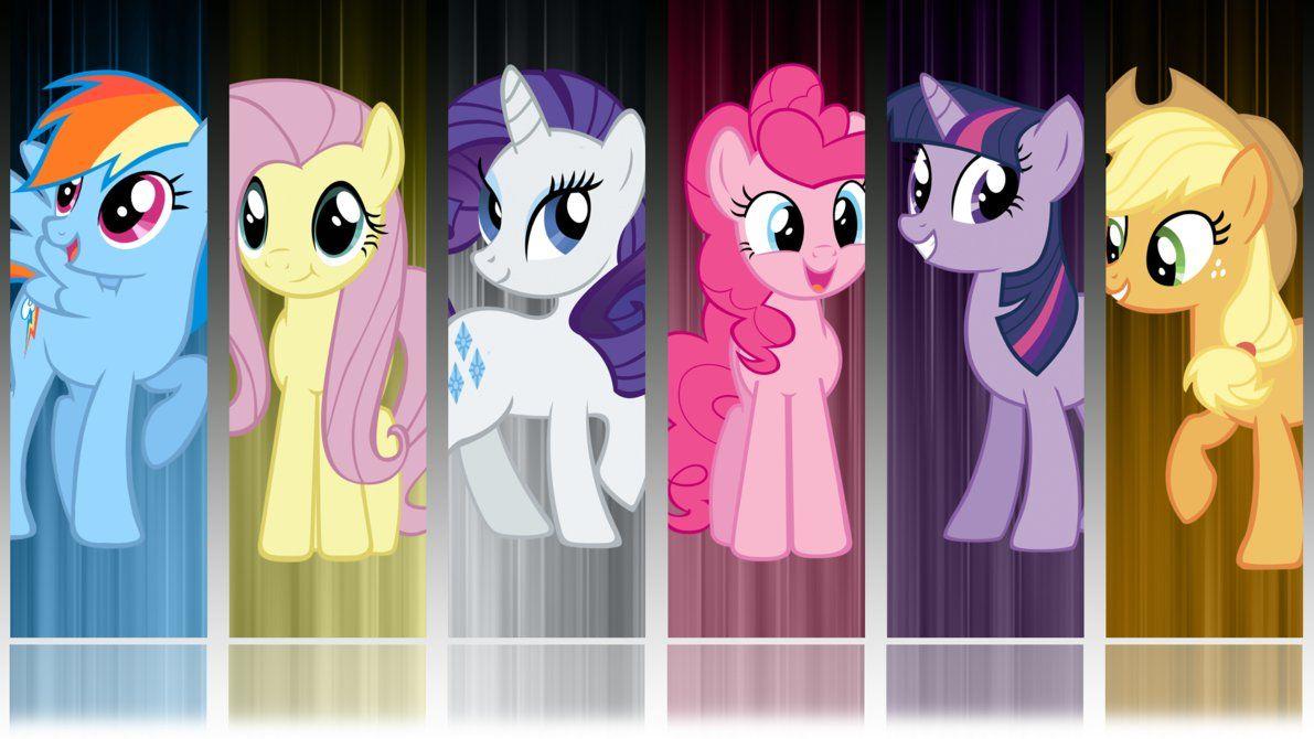 1191x670 My Little Pony FIM 6 Mane Abstract Wallpaper. My little pony wallpaper, My little pony, Pony