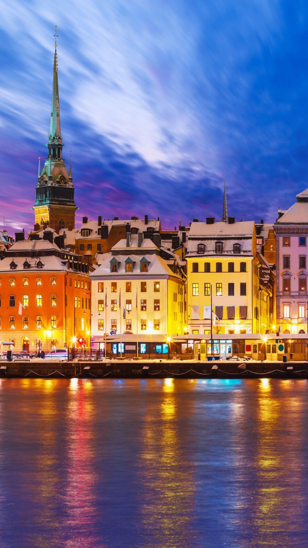 1080x1920 Stockholm Winter Wallpaper