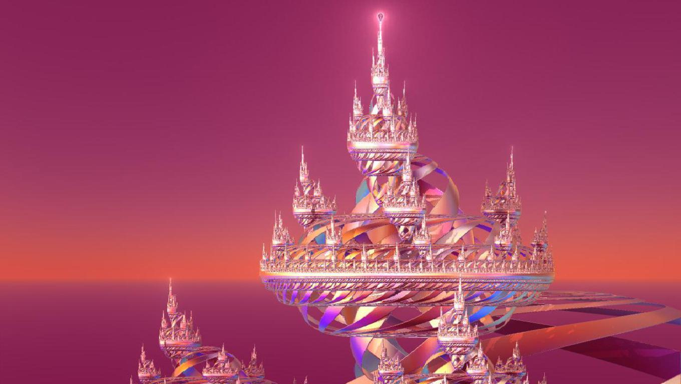 1360x768 Princess Castle Wallpaper