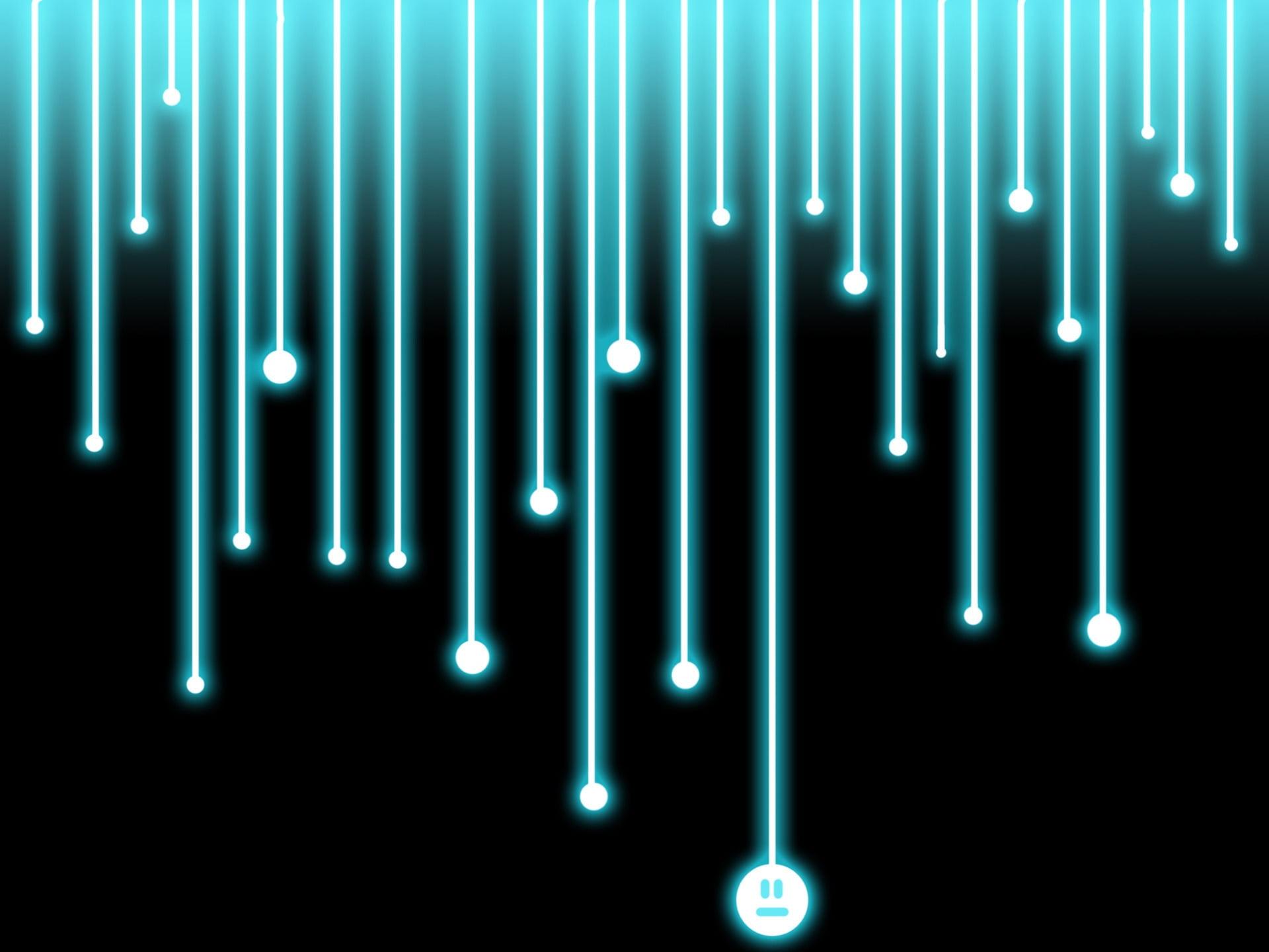 1920x1440 Neon Teal And Black Background HD Wallpaper