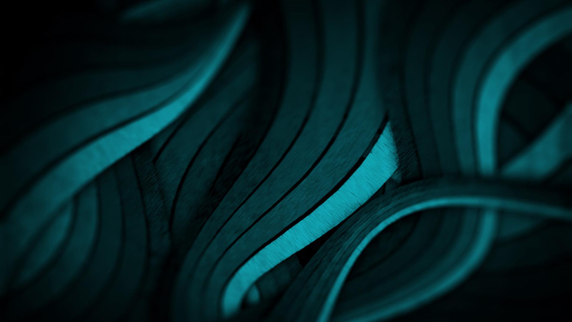 1920x1080 Turquoise Black Fractal Art HD Turquoise Wallpaper