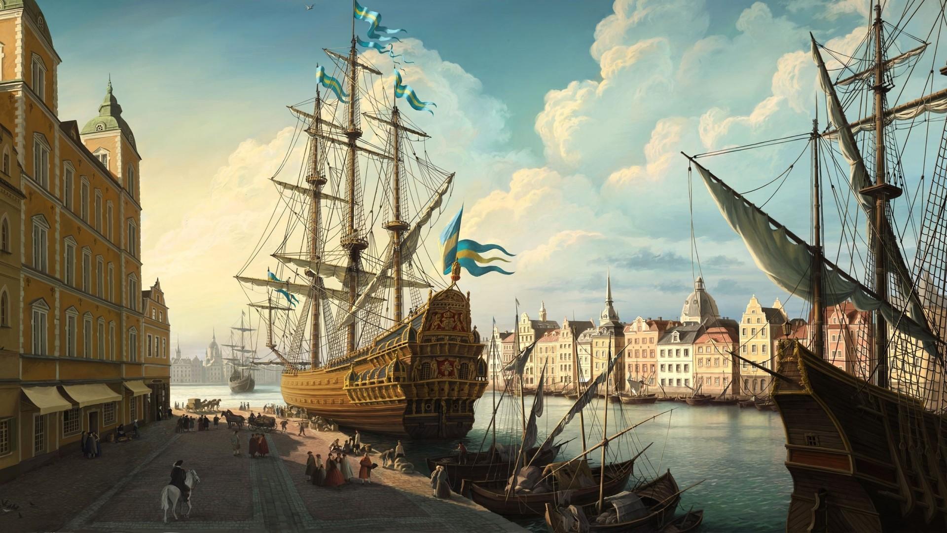 1920x1080 Galleon Wallpaper