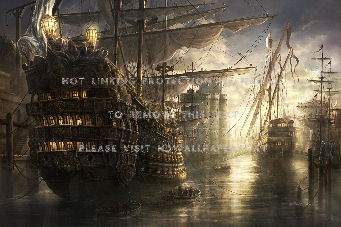 1400x933 france galleon la rochelle military harbour