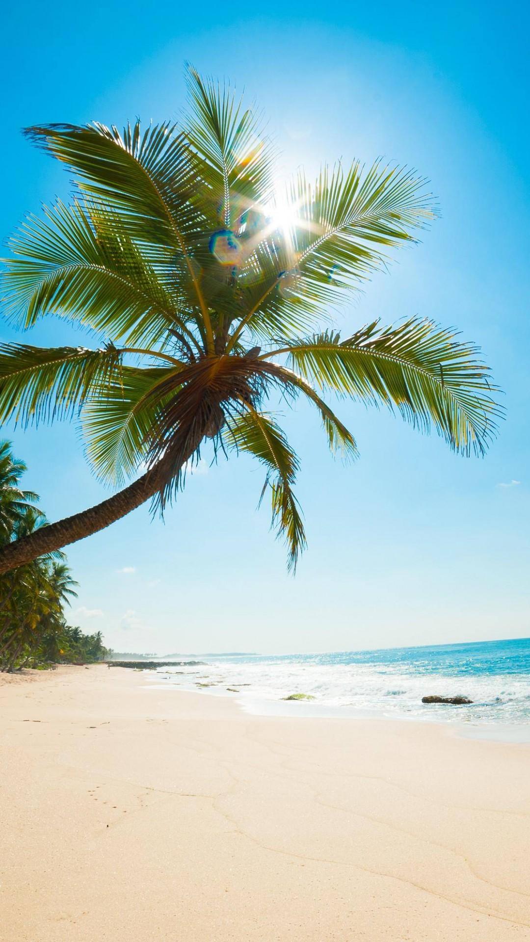 1080x1920 Sunny Beach Wallpaper