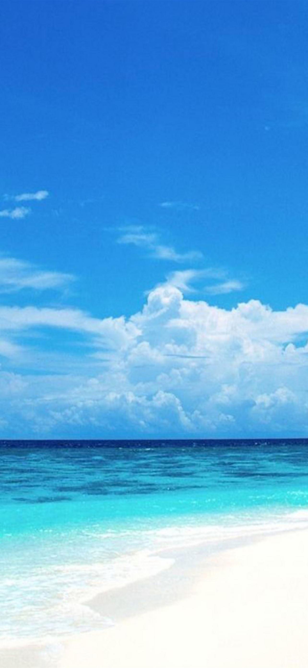 1284x2778 Nature Sunny Bright Beach iPhone Wallpaper Free Download