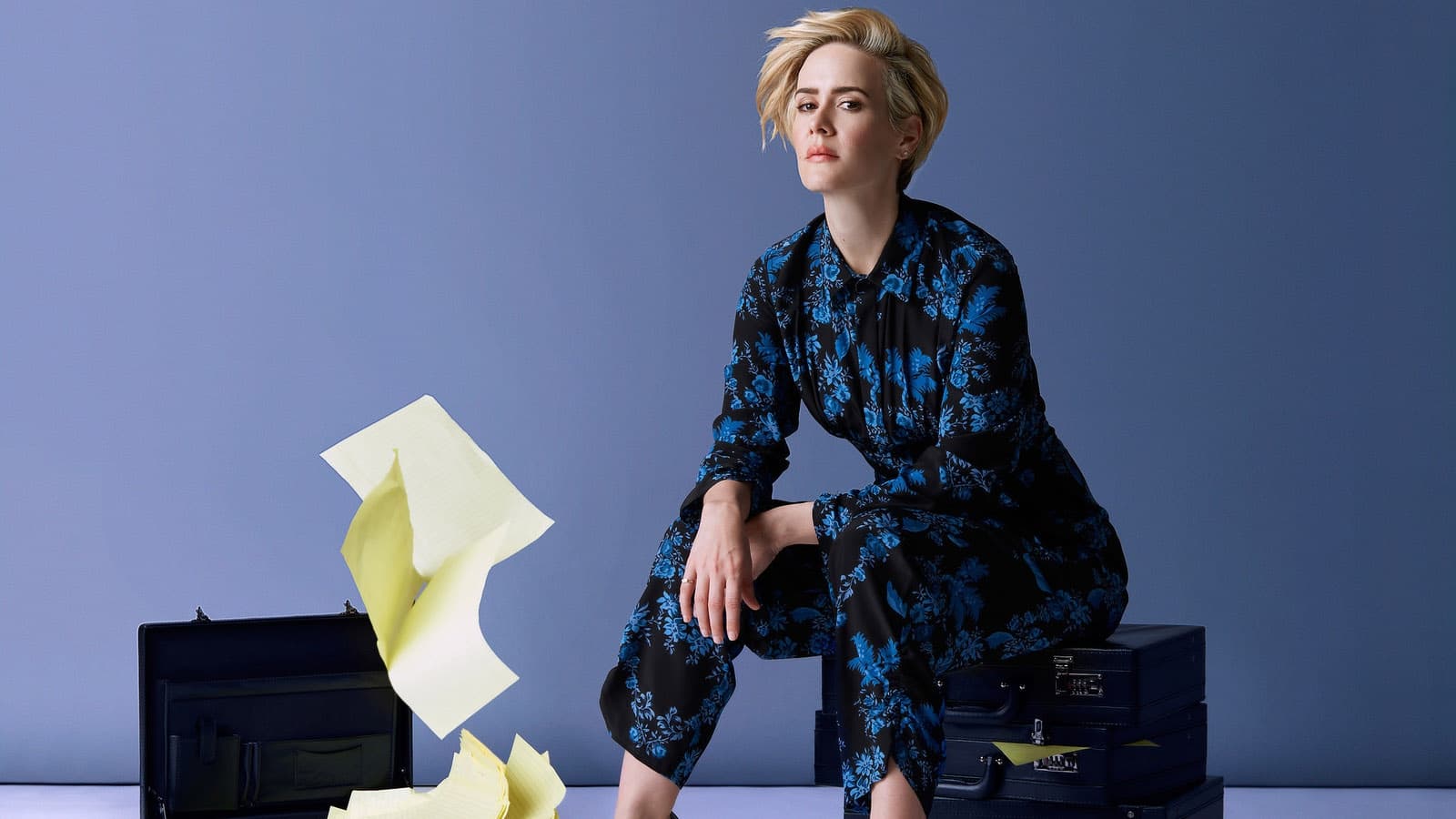 1600x900 Sarah Paulson Wallpaper HD for Desktop High Quality