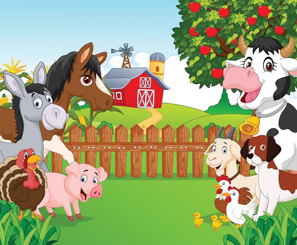 1000x825 Farm Cartoon Wallpaper