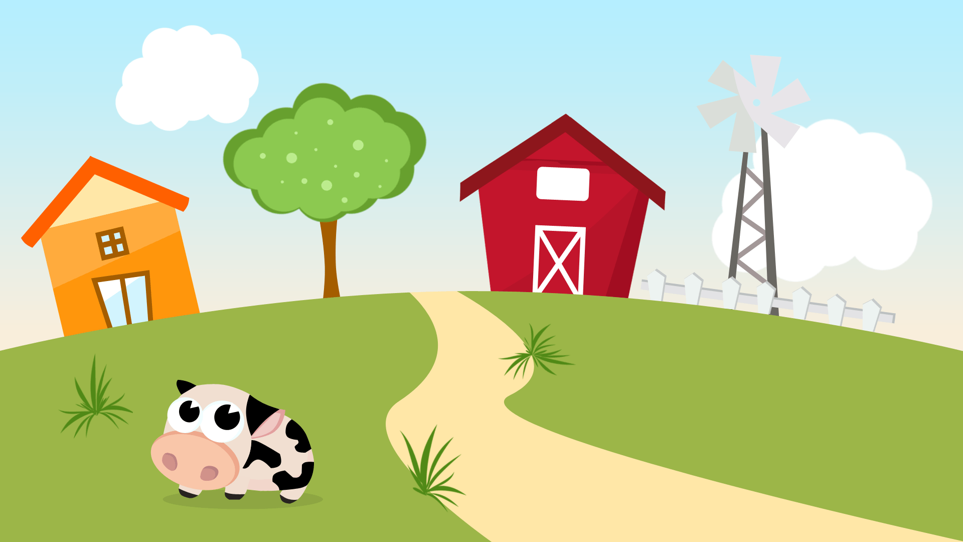 1920x1080 CARTOON FARM BACKGROUND