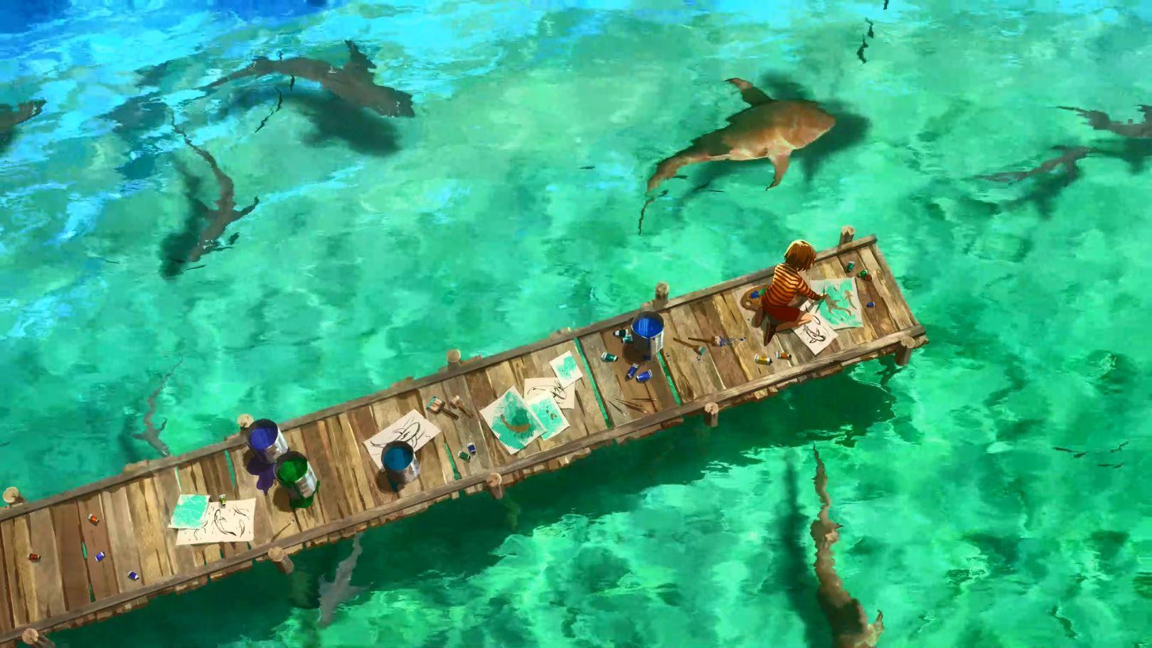1620x911 Painting the Shark 画鲨鱼 Animated Wallpaper