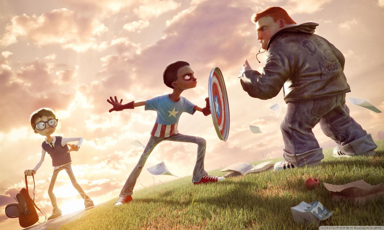 1280x768 Anyone Can Be A Superhero Ultra HD Desktop Background Wallpaper for : Tablet