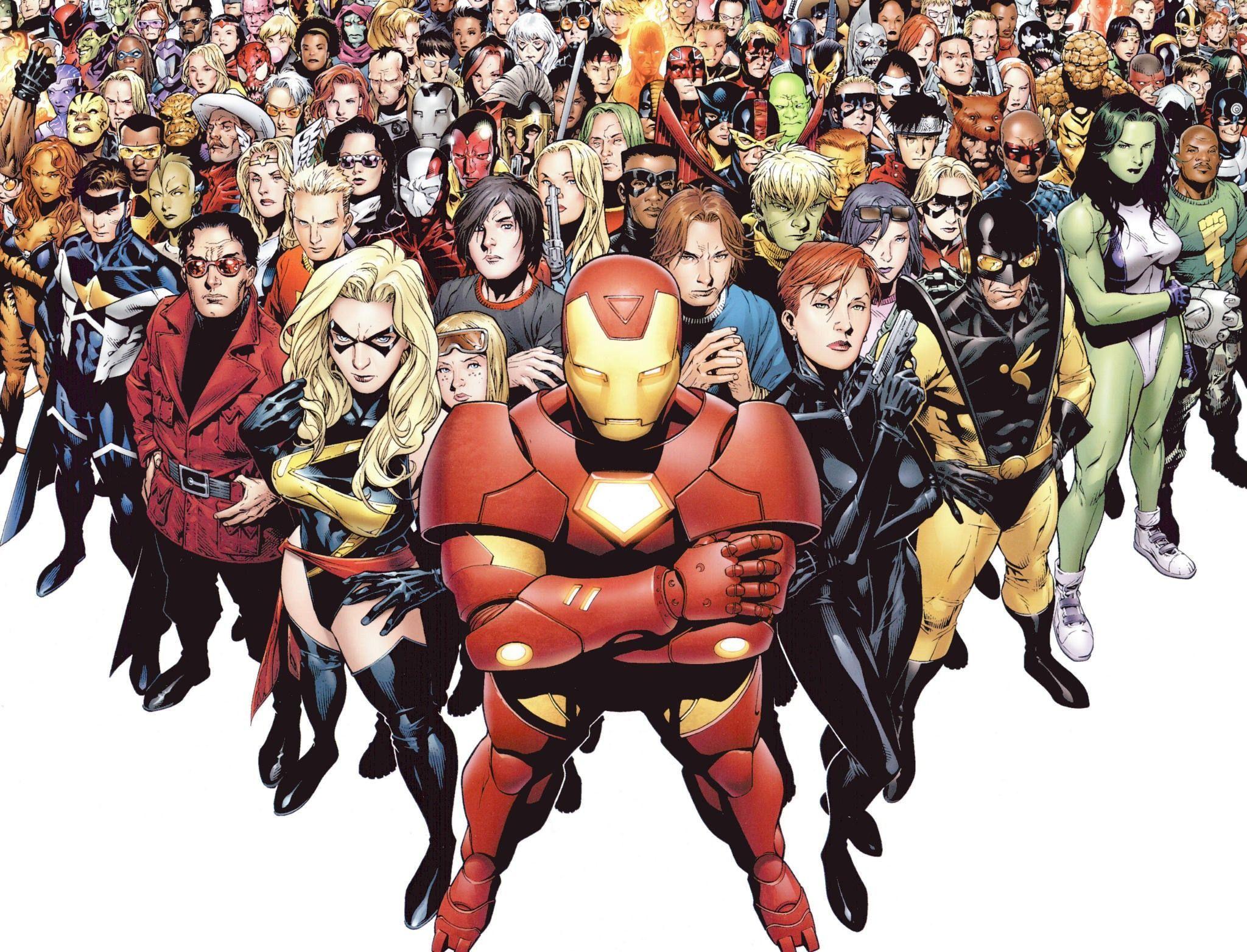 2048x1564 Marvel Superheroes desktop wallpaper