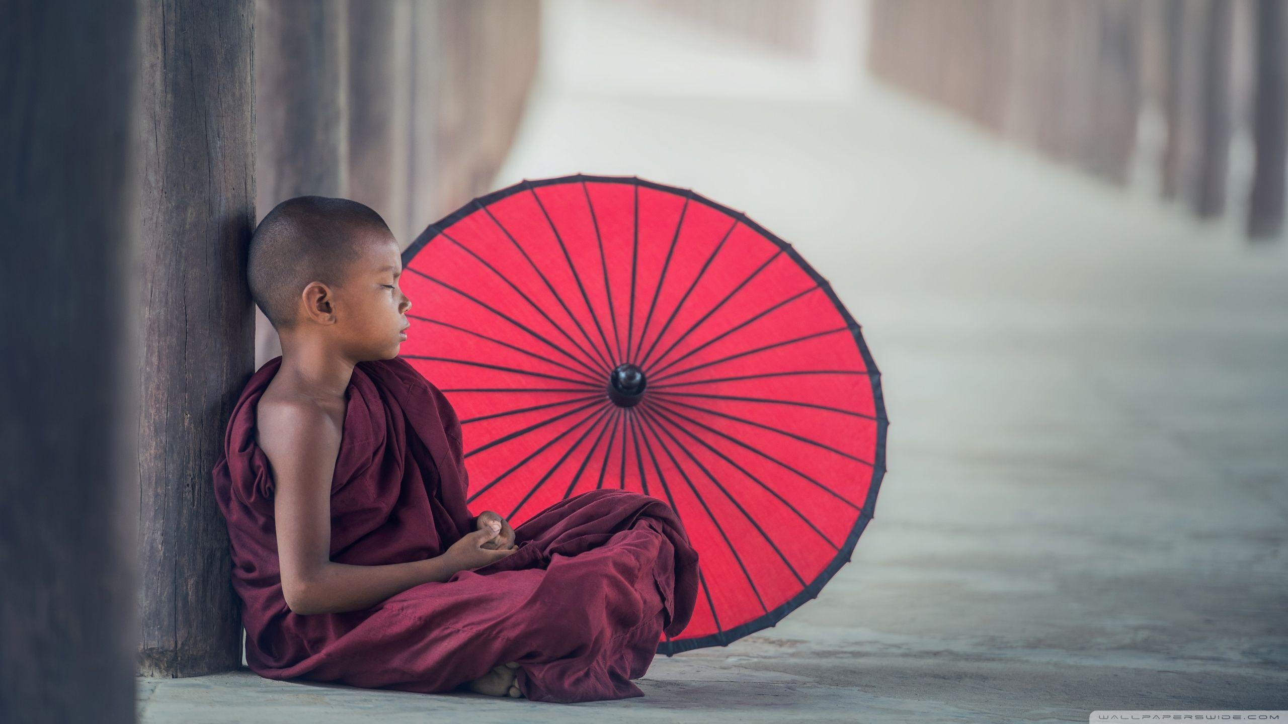 2560x1440 Young Buddhist Monk Meditating ❤ UHD desktop wallpaper for Ultra. Meditation music, Gratitude meditation, Meditation scripts