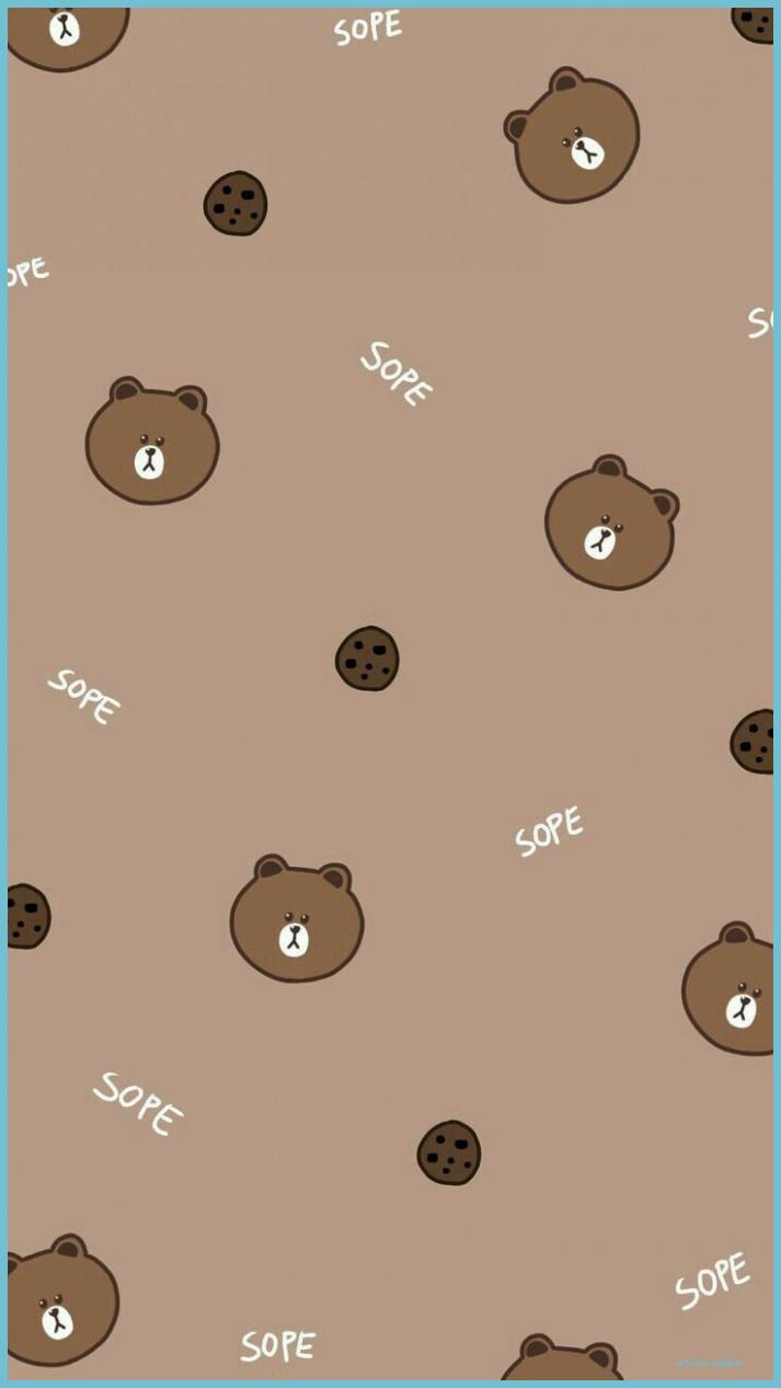 713x1267 Friends Wallpaper Bear Wallpaper Line Friends Brown T Brown Wallpaper