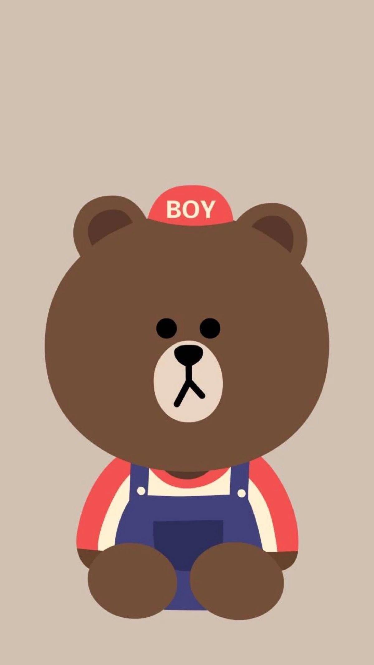 1200x2133 Line Friends Wallpaper Brown Of Wallpaper