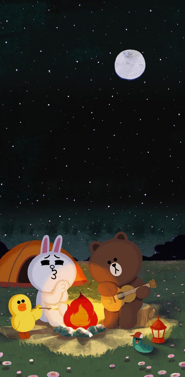 630x1280 Line friends wallpaper