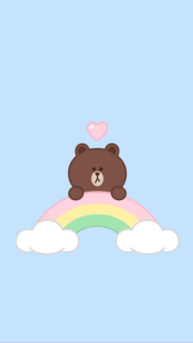 736x1309 LINE Characters Wallpaper