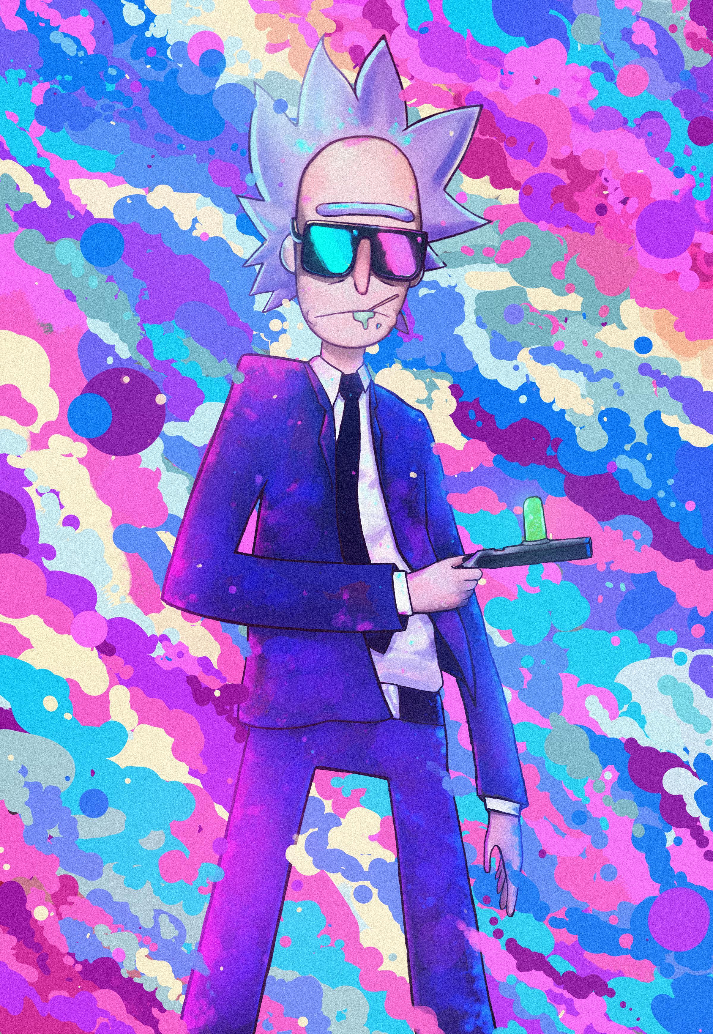 2400x3480 My first piece of Rick and Morty Fan Art!: rickandmorty