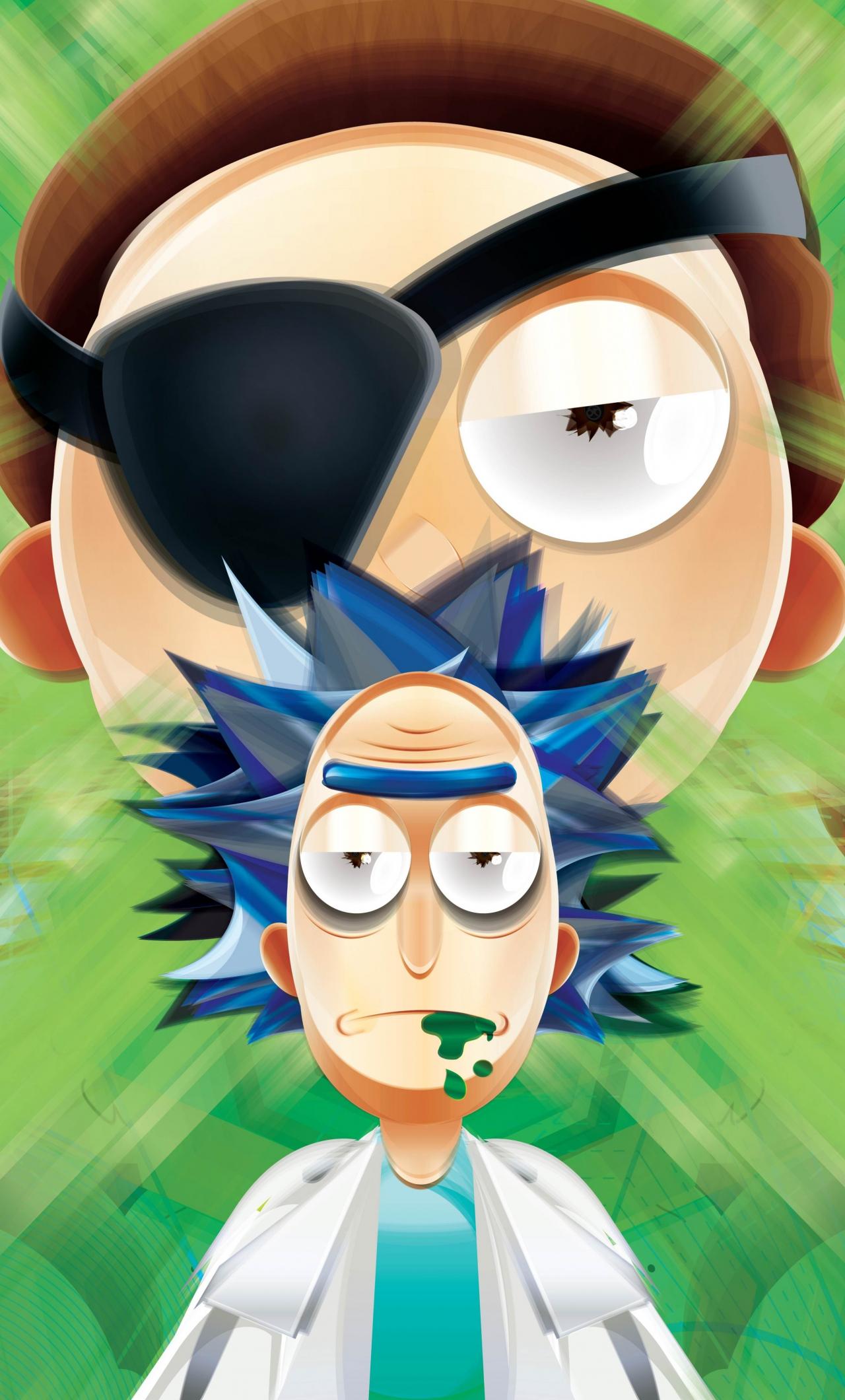 1280x2120 Download 1280x2120 wallpaper rick and morty, vector art, iphone 6 plus, 1280x2120 HD image, background, 10918