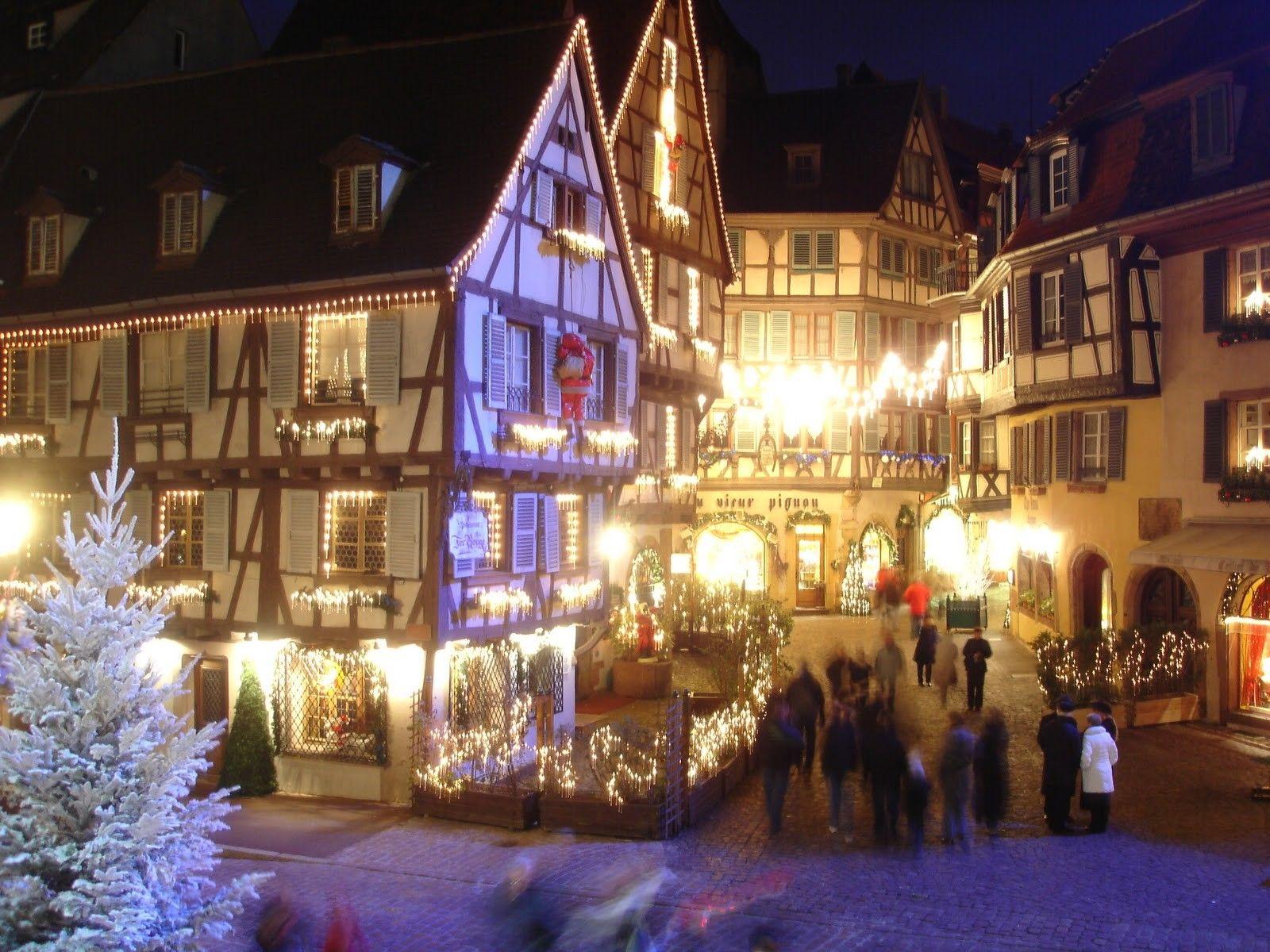 1600x1200 Other: Christmas Colmar France Market Fullscreen Wallpaper for HD 16