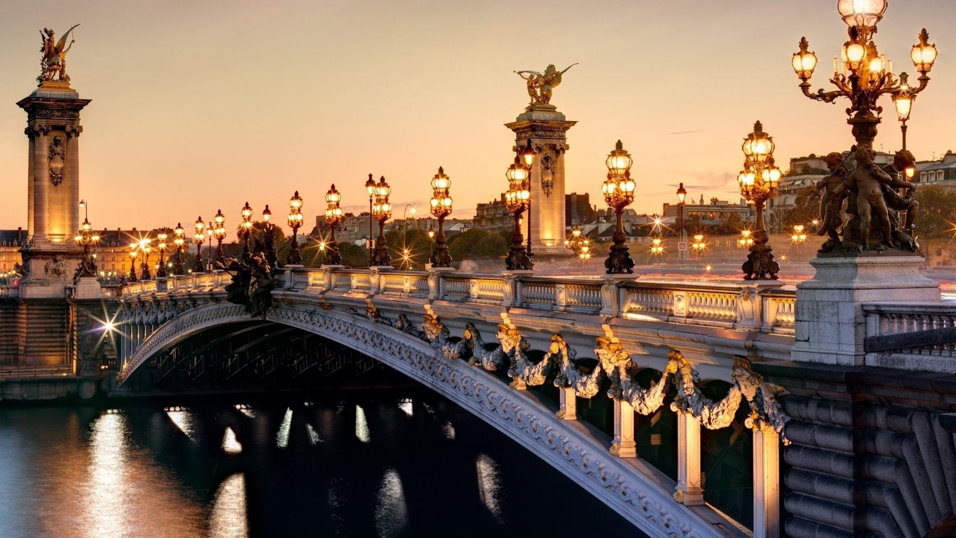 1920x1080 Download Wallpaper 1920x1080 France, Paris, Alexander bridge Full HD